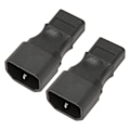 Miniatyrbilde 4 av 7: IEC320 C14 til C9 strømadapter hann til hunn 6A  strømstikkontakt adapter for PDU server UPS stikkontakt 2stk