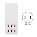 Miniatyrbilde 1 av 7: 60W DC5V3.5A Utgang 6 Port USB Desktop Lader med Hvit Slank Kropp for Hjemmemiljø(  )