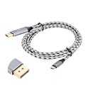 Miniatyrbild 6 av 7: HD-videokabel flätad typ C till DP 8K Displayport 1.4 ingenjörsadapter 2 meter T0404
