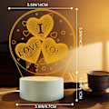 Miniatyrbild 3 av 4: 3D Illusion Nattlampa, Flickväns Födelsedag Alla Hjärtans Dag Present till Honom från Pojkvän - Jag Älskar Dig Presenter till Man, Fru (1 Pack)