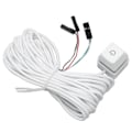 Miniatyrbild 6 av 7: PC-strömbrytare vit mekanisk tangent blå brytare bakgrundsbelyst plug and play PC-strömknapp för stationär kontorsspel färgglatt ljus 6,6ft kabel