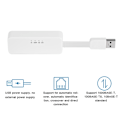 Miniatyrbillede 3 af 7: Hvid USB3.0 til netværksgrænseflade Gigabit-kabelkort Ethernet-portkonverteradapter