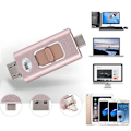 Pikkukuva 6 / 7: 16G Type-C USB Lightning USM 4-in-1 U-levy sopii iPhone-, iPad- ja Android-laitteille (ruusukulta)