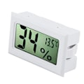 Miniatyrbild 4 av 7: Mini elektronisk reptiltermometer och hygrometer med inbyggd sond LCD-display vit