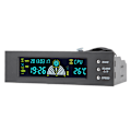 Miniatyrbilde 2 av 7: Datamaskin 3-vifters hastighetskontroll CPU/HDD/SYS temperaturkontroll LCD frontpanel 5.25in STW‑5023