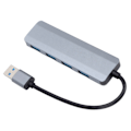Miniatyrbild 2 av 7: USB3.0 Hub 4-portars Splitter Överströmsskydd Bred Applikation USB3.0 Dockningsstation för Tangentbord Stationär Dator