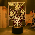 Miniatyrbillede 5 af 7: 3D LED Lys Anime Yu Yu Hakusho til Soveværelses Dekoration Natlys Børnefødselsdagsgave Manga Værelse Bord 3D Lampe Yu Yu Hakusho