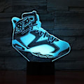 Miniatyrbild 3 av 7: 3D LED Nattlampa, 3D Optisk Illusion Lampa Sneakers Modellering 16 Färgbyte Bordsslampa, Sovrumslampa, för Barn Pojkar och Flickor