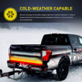Miniatyrbilde 5 av 5: TR-04 Truck Tailgate Bar 60\" Triple Row 504 LED Strip med Røde Bremser Hvite Revers Sekvensielle Gule Blinklys Strobe Lys