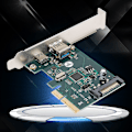 Miniatyrbillede 6 af 7: ST612 PCI E X4 Ultra High Speed Dobbelt Port USB 3.1 Udvidelsesadapter Riser-kort
