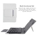 Pikkukuva 7 / 7: 7''-7.9'' Tablet Universal PU Suojakuori Kotelo   Bluetooth-näppäimistö (Valkoinen kotelo  näppäimistö)