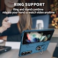 Miniatyrbild 3 av 6: Samsung Galaxy Z Fold 3 Fodral Inbyggt 360° Roterbart Stativ Ringstöd Magnetisk Bilfäste Militärklass Stötsäkert Fodral