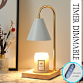 Miniatyrbilde 3 av 7: Lysvarmerlampe med timer, elektrisk dimbar lysvarmerlampe, justerbar lysvarmer for voks, lysvarmer for glasslys