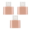 Miniatyrbillede 1 af 7: 3 stk. bærbar mini metal USB3.0 til type-c OTG-stikadapter (rosa guld)