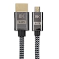 Miniatyrbillede 5 af 7: Micro-kabel konvertering HDMI til HDMI HD-video flettet net computerforbindelsestilbehør 1 meter