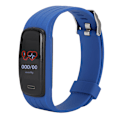 Miniatyrbillede 3 af 7: Bærbar vandtæt smart armbånd med Bluetooth-funktion lang standby-tid blå