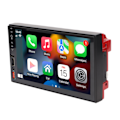 Pikkukuva 2 / 7: 7 tuuman auton multimediasoitin peruutuskameralla, Double Din HD, tukee Carplayta, Bluetoothia, Mirror Linkiä, Auxia Android Autolle
