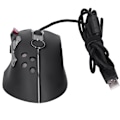 Miniatyrbild 4 av 7: Mus med sladd, svart, e-sportsspel, fri enhet, RGB-belysning, USB-datortillbehör (svart)