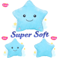 Miniatyrbilde 3 av 6: Kreativ Twinkle Star Glødende LED Nattlys Plysjputer Fylte Dyr Bursdag Valentinsgaver for Småbarn Jenter (Blå)
