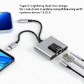 Miniatyrbillede 2 af 7: 2 i 1 Lightning/Type-C til Ethernet-adapter til -Phone/-Pad 100 Gigabit Ethernet LAN-netværksadapter, （til I-S 12.0 Højere）