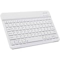 Miniatyrbillede 1 af 7: Ultra-tynd Bluetooth Tastatur Portabel Mini Trådløs Tastatur Genopladelig til Apple iPad iPhone Samsung Tablet Telefon Smartphone (10 tommer Hvid)