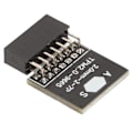 Miniatyrbillede 2 af 7: TPM 2.0-modul TPM-chip 14-benet 2x7P sikkerhedsmodul til ASUS til Win11 platformbeskyttelsesmodul