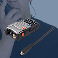 Miniatyrbillede 5 af 7: UV 5RE Plus bærbar håndholdt radio dual band 128CH UHF + VHF Walkie Talkie