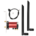 Miniatyrbillede 1 af 7: AX1800 Pro Netværkskort Professionel 1800Mbps Bluetooth 5.2 WIFI6 PCIe Gigabit Netværkskort til HD Video Online Spil
