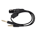 Miniatyrbilde 6 av 7: XLR til GA dobbel plugg kabeladapter for Airbus hodetelefonadapter for luftfartshodetelefoner med 5 pinner