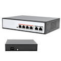 Miniatyrbild 5 av 7: 6CH POE-switch, åsksäker typ 100M 6-portars smart övervaknings dedikerad utbyte 200-240V