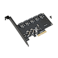 Pikkukuva 3 / 7: PCIE 5 SATA -laajennuskortti 6 Gbps:n siirtonopeudella Plug and Play 5-porttinen SATA3.0 -laajennuskortti Windowsille ja pöytätietokoneille