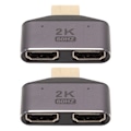 Miniatyrbilde 5 av 7: HD Multimedia Interface 1 til 2 Adapter Hann til Dobbel Hunn 2K 60Hz Video Splitter med Indikatorlys 2stk