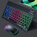 Pikkukuva 2 / 3: Langaton näppäimistö ja hiiri Bluetooth-näppäimistöt venäjäksi rgb-näppäimistöpaketti Taustavalaistut näppäimistöt Hiirisetti tietokoneelle IPad-puhelimelle