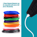 Miniatyrbillede 4 af 7: Kryogenisk 3D-printtegnings-printerpenne PLA-forsyningsfilament 10 farver 10 meter 1,75 mm