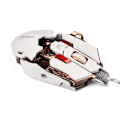 Miniatyrbild 6 av 7: LUOM Ergonomisk USB-kabelansluten spelmus 10 programmerbara knappar Justerbar DPI LED-ljus Vit