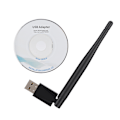 Pikkukuva 1 / 7: 600M ohjainvapaa langaton verkkokortti USB WiFi -sovitin joustavalla antennilla Windowsiin