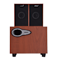 Pikkukuva 5 / 7: Pieni puinen langaton Bluetooth-kaiutin, Mini-multimediatietokonekaiutin (punainen puu)