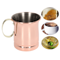 Miniatyrbillede 3 af 6: 400 ml rustfrit cocktailkrus i rustfrit stål til barudstyr til hjemmet, kontoret og skolen Rose Gold
