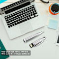 Miniatyrbild 5 av 7: Tre i ett Multifunktion USB Flash Disk Pekskärm Penna Silver 16G