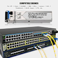 Miniatyrbillede 7 af 7: SFP-FE-LH80-SM1550-BIDI 80KM 100MB Single-mode Single Fiber Transceiver Optical Module