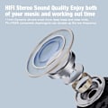 Miniatyrbillede 3 af 8: Bluetooth-hovedtelefoner, trådløse løbe-øretelefoner med 16 timers spilletid, HD Deep Bass Stereo IPX7 vandtætte øretelefoner Clear Calls Sound Isolation Spo Red