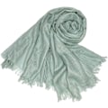 Miniatyrbilde 4 av 4: Kvinners sommer skjerf lett stort langt gasbind sjal lin strand wrap vanlig 75”×43”, mintgrønn