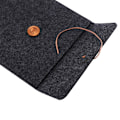 Miniatyrbild 6 av 7: Laptop skyddande fodral väska anti-scratch påse för Macbook Tablet PC(11 tum mörkgrå)