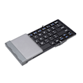 Miniatyrbillede 7 af 7: Foldbar Bluetooth Trådløst Tastatur Genopladelige Tastaturer Til IOS Android Windows Sort