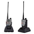Miniatyrbild 2 av 7: UV 5RE Plus Bärbar Handhållen Radio Dubbelband 128CH UHF + VHF Walkie Talkie