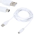 Pikkukuva 7 / 7: 5 kpl 3 m:n USB-datakaapeli WIIU-pelikonsolin latauskaapeli Pelilisävarusteet