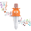 Miniatyrbillede 1 af 6: Karaoke-mikrofon til børn og voksne, Bluetooth-karaoke-mikrofon med LED-lys, understøtter TF-kort, perfekt til familiefester