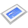 Miniatyrbild 5 av 7: 7 tums digital fotoram 800x480 enkel funktion höger vinkel elektronisk videofotoram vit 100‑240V EU-kontakt
