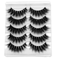 Miniatyrbild 1 av 5: 3D Mink Eyelashes Natural Look handgjorda falska fransar Fluffy Fake Lash Reusable Multipack, 5 PACK