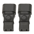 Miniatyrbilde 2 av 7: IEC320 C14 til C9 strømadapter hann til hunn 6A  strømstikkontakt adapter for PDU server UPS stikkontakt 2stk